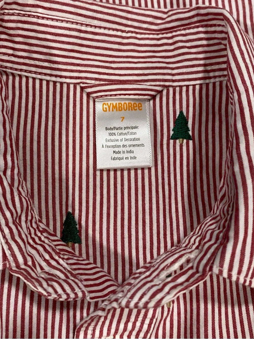 Gymboree Boys’ 4-Piece Christmas Outfit: Shirt, Pants, Sweater, and Socks Size 7
